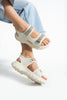 Bej Kadın Rahat Anatomik Comfort Ergonomik Sandalet Outdoor Sandalet