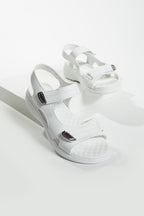 Beyaz Kadın Rahat Anatomik Comfort Ergonomik Sandalet