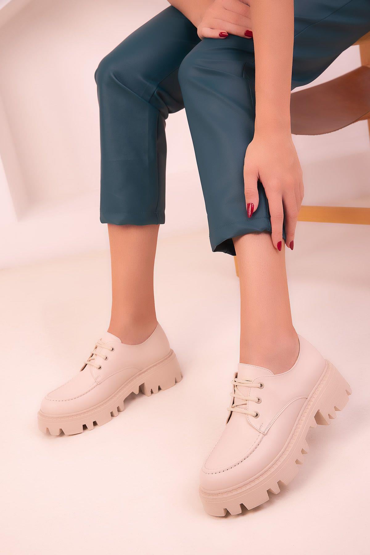 Günlük Bağcıklı Rahat Ayakkabı Loafer