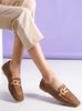 Hakiki Deri Loafer - Vizon