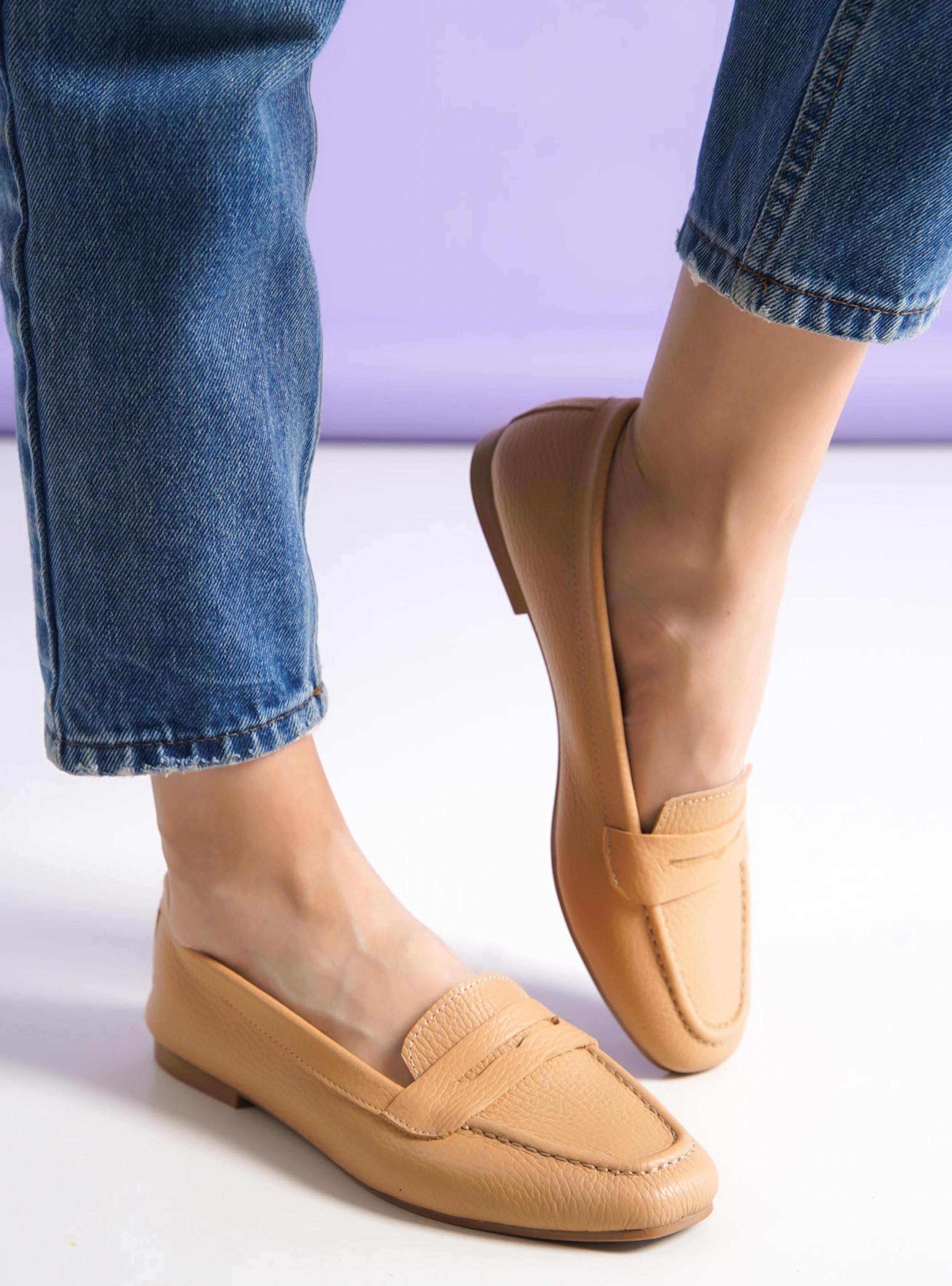 İç - Dış Hakiki Deri Loafer Günlük Ayakkabı