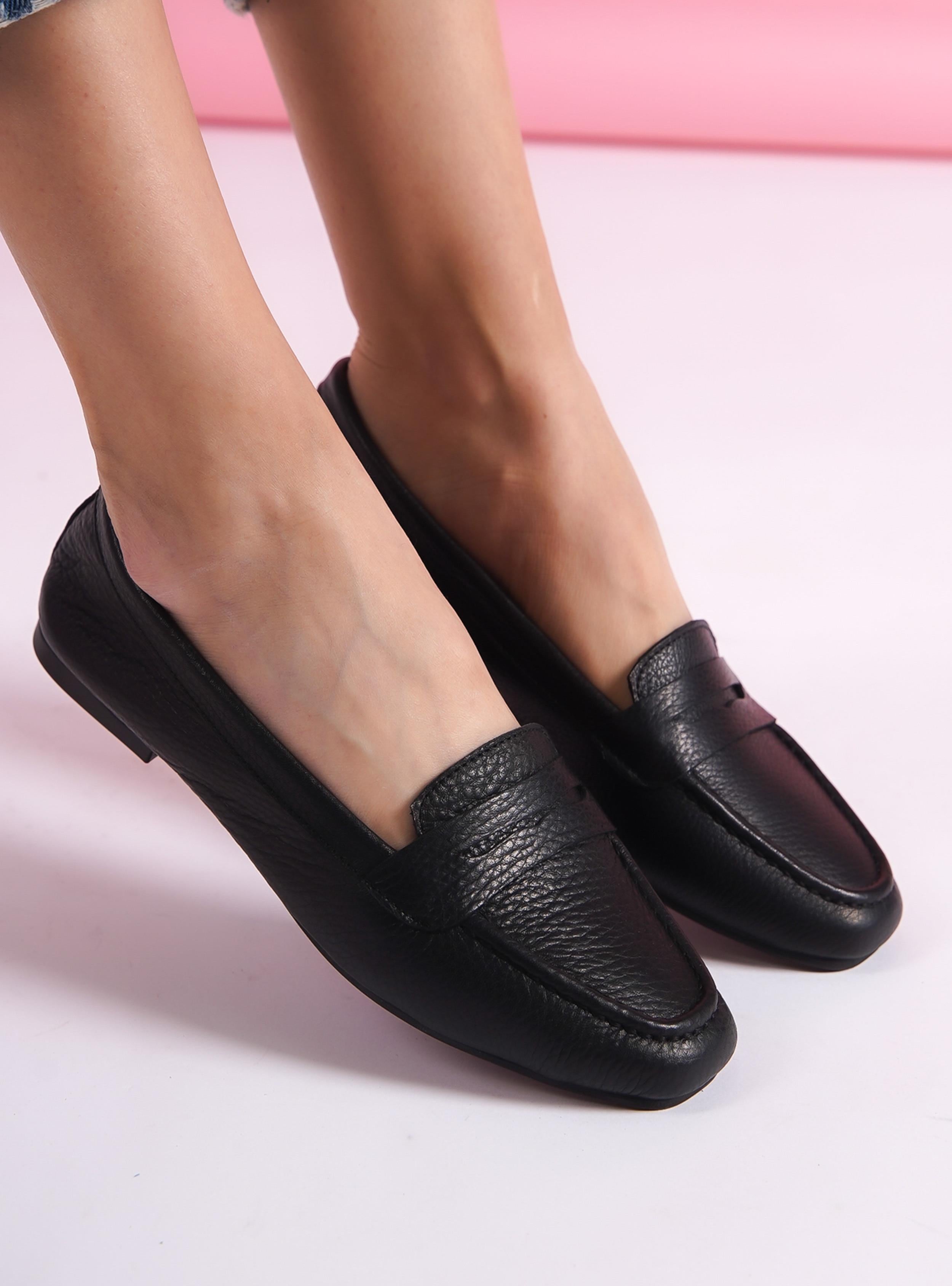 İç - Dış Hakiki Deri Loafer Günlük Ayakkabı