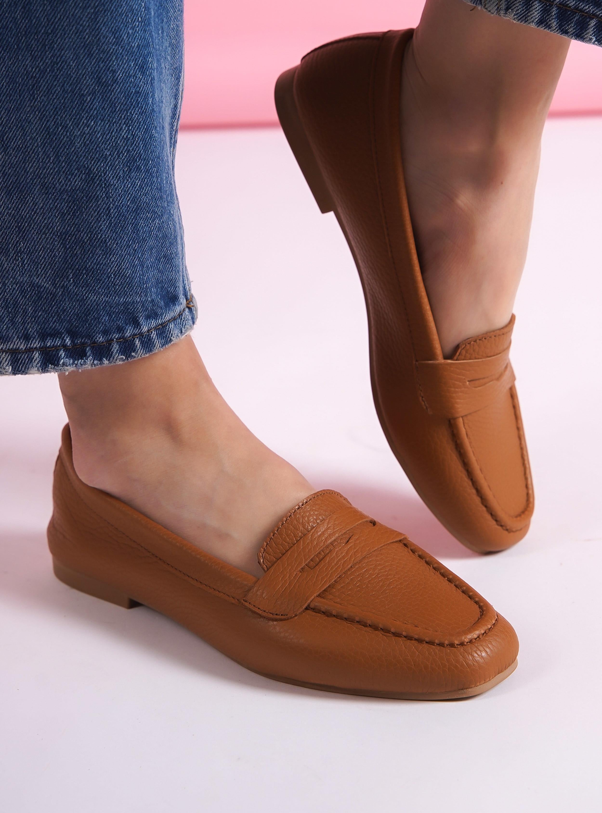 İç - Dış Hakiki Deri Loafer Günlük Ayakkabı