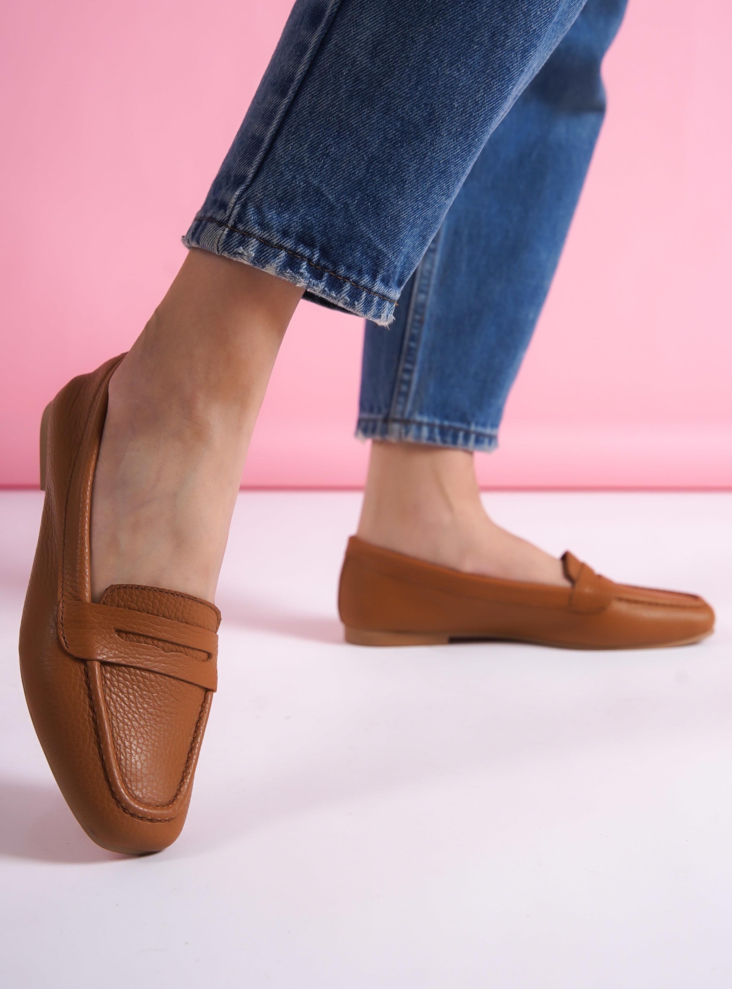 İç - Dış Hakiki Deri Loafer Günlük Ayakkabı