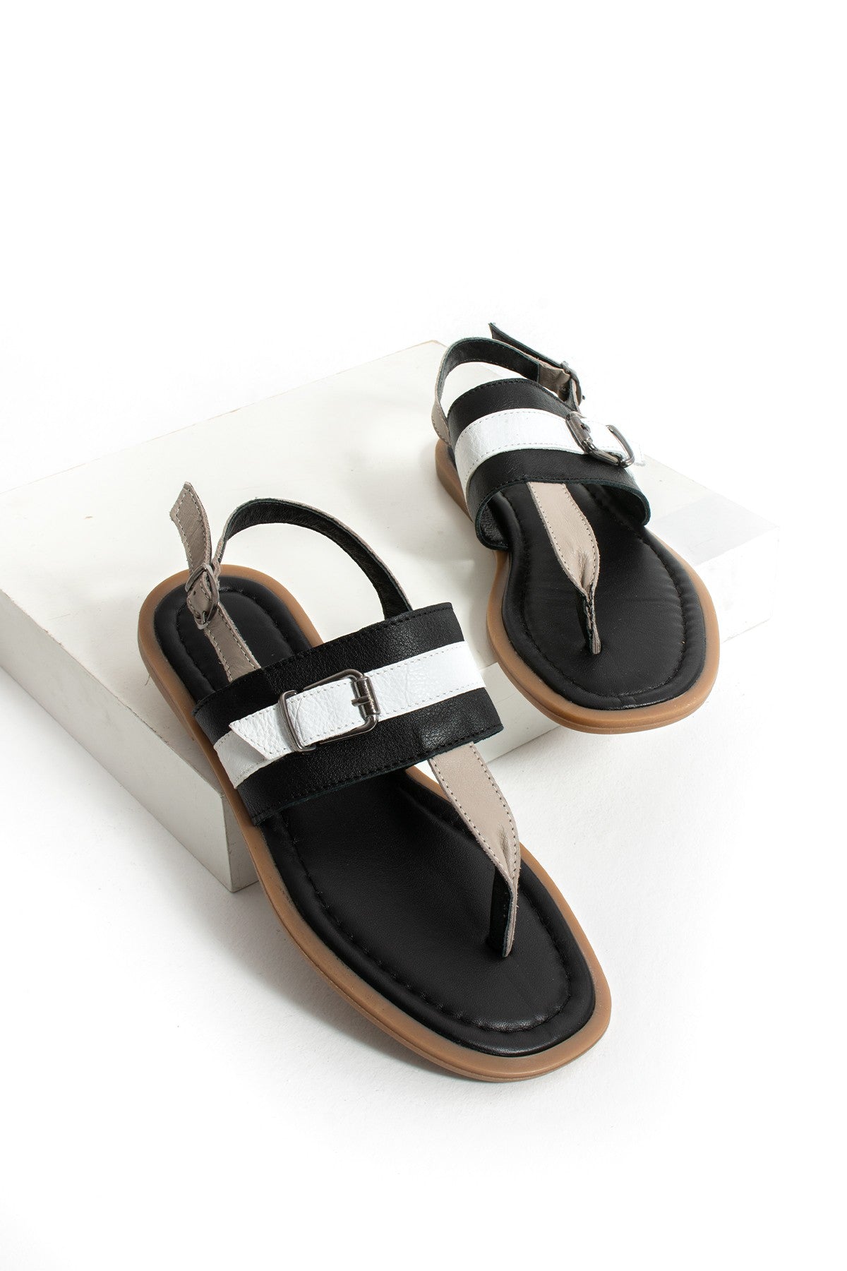 Kadın Hakiki Deri Bodrum Sandalet Gerçek Deri 1.Kalite Plaj Günlük Ergonomik Bodrum Sandalet