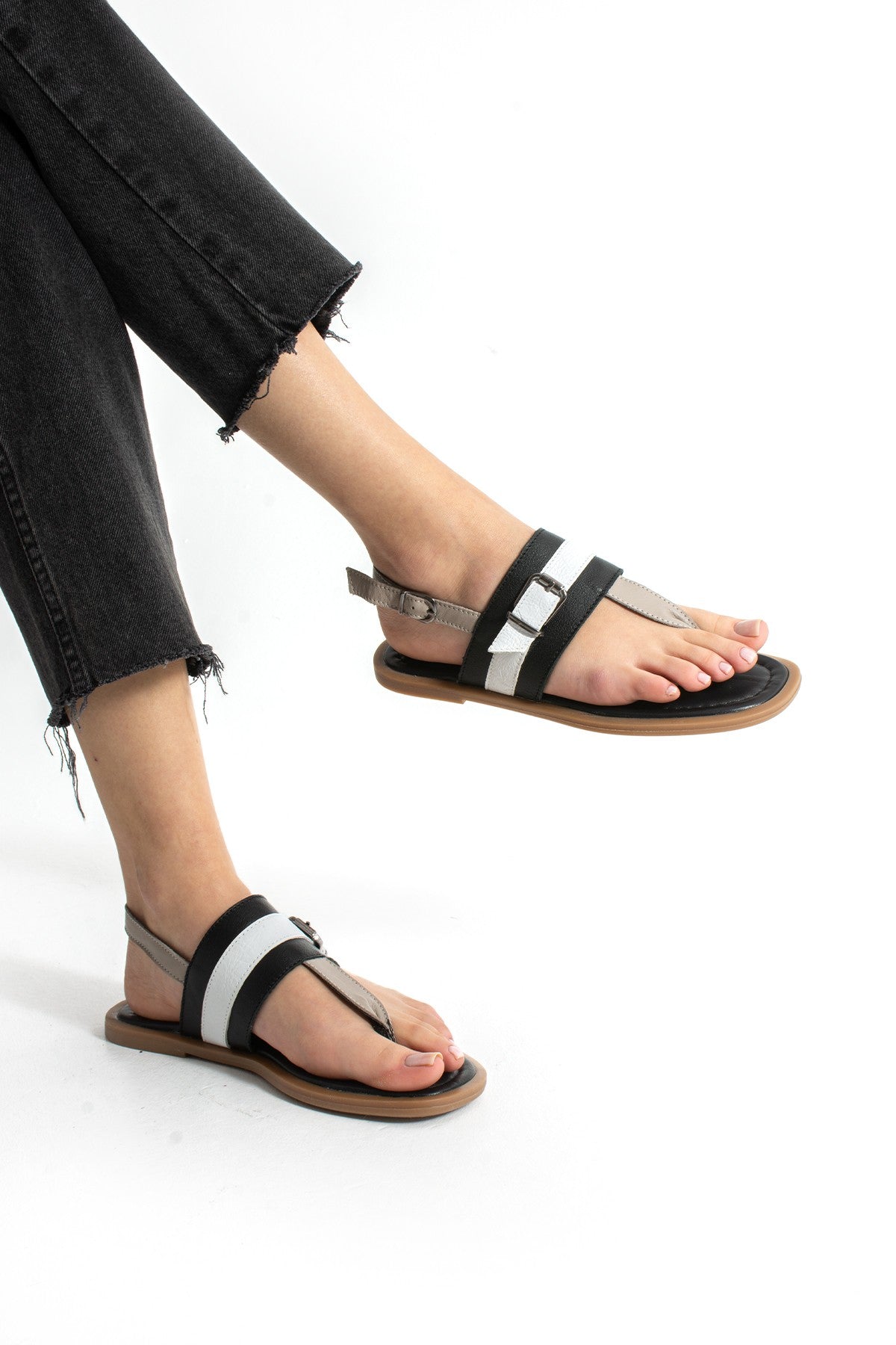 Kadın Hakiki Deri Bodrum Sandalet Gerçek Deri 1.Kalite Plaj Günlük Ergonomik Bodrum Sandalet