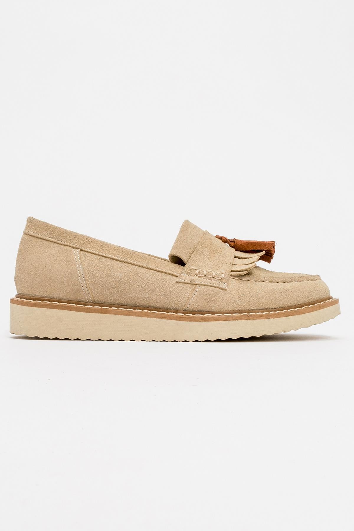 Kadın Loafer Püsküllü Günlük Rahat Ergonomik Ayakkabı