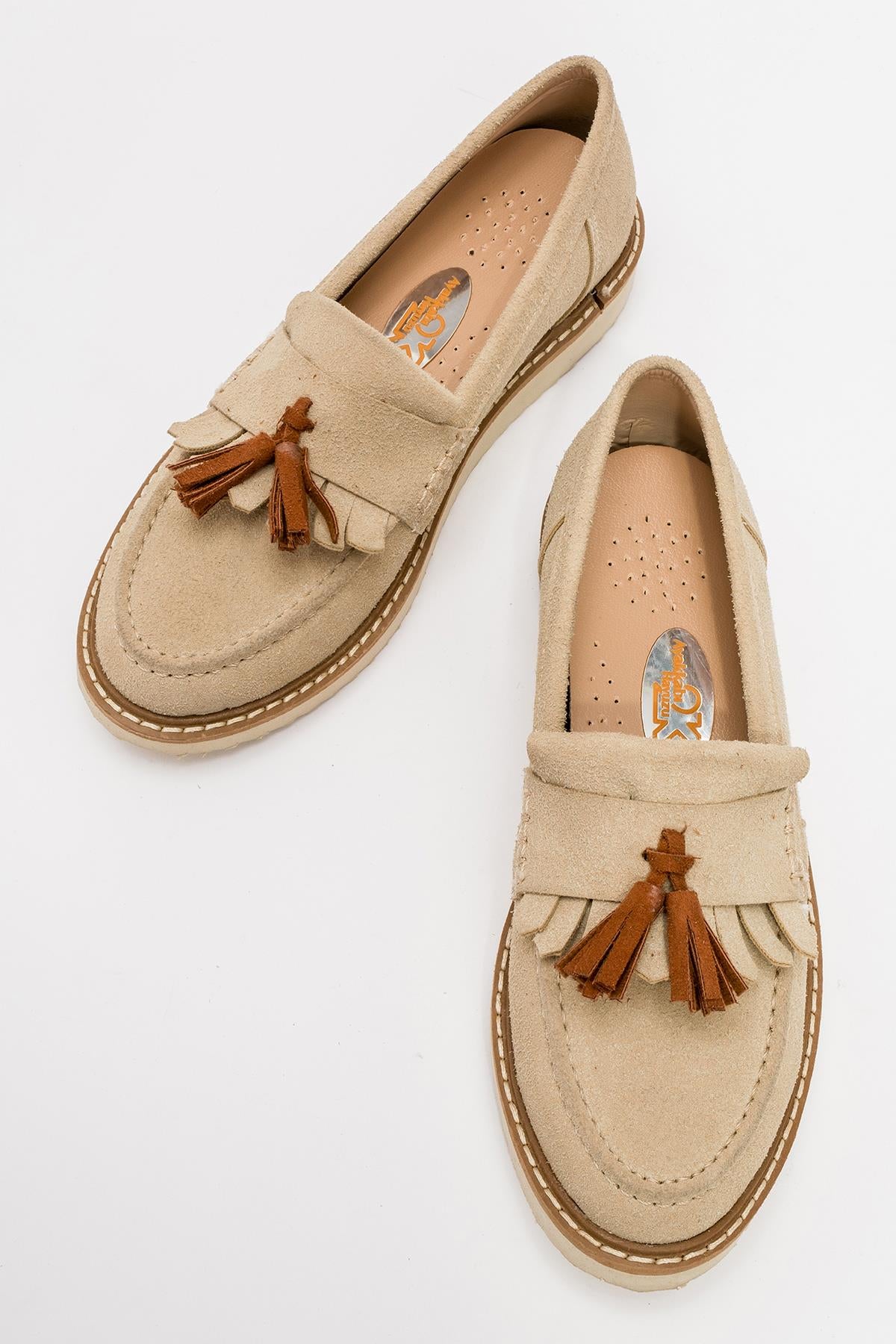 Kadın Loafer Püsküllü Günlük Rahat Ergonomik Ayakkabı
