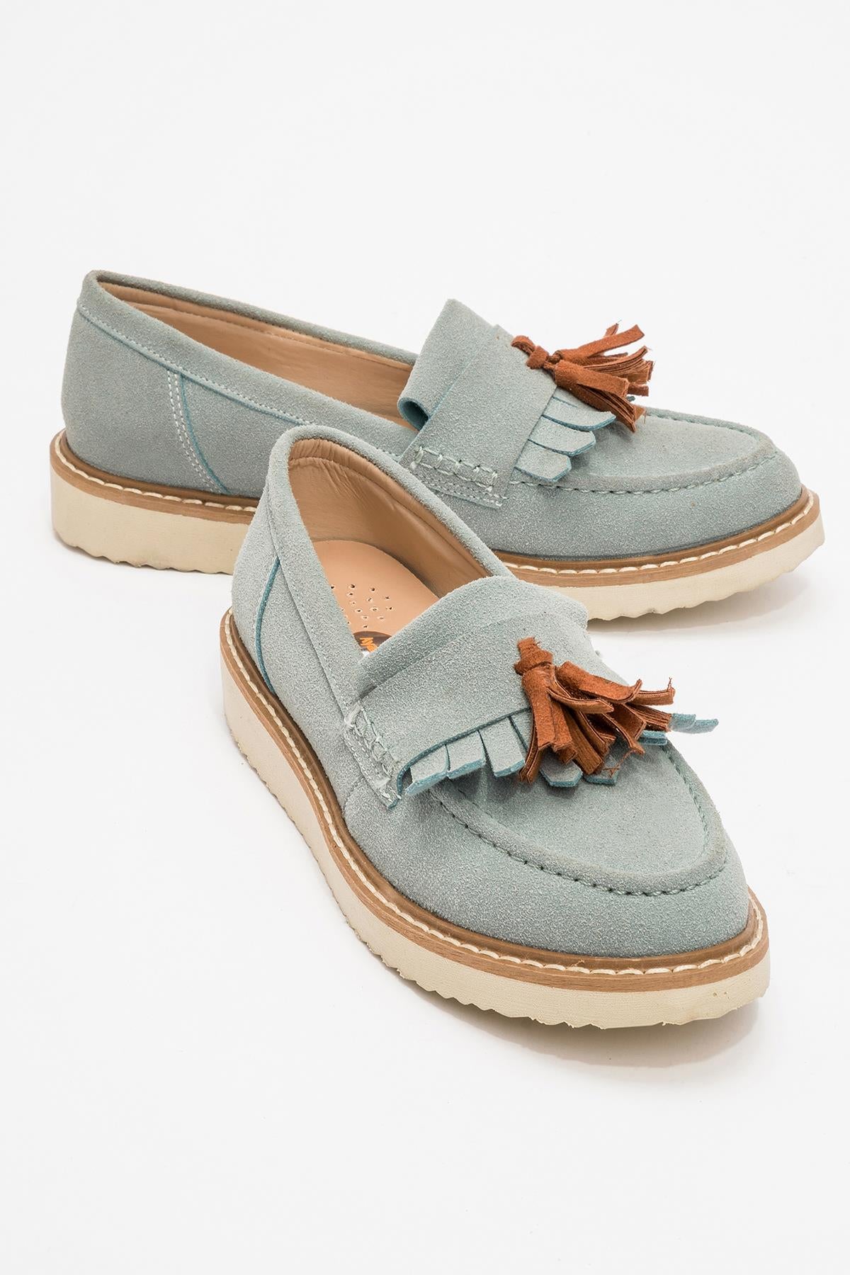 Kadın Loafer Püsküllü Günlük Rahat Ergonomik Ayakkabı
