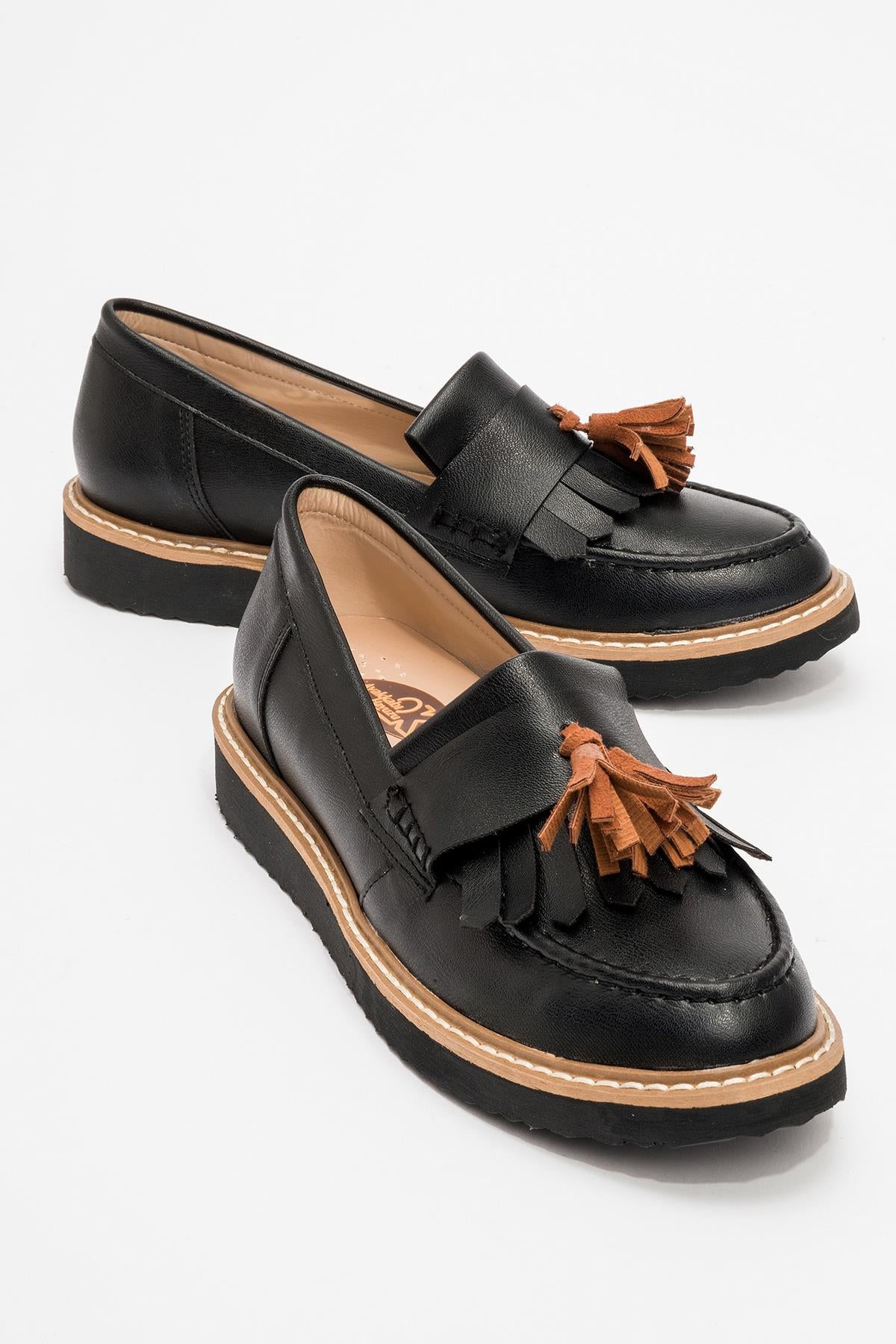 Kadın Loafer Püsküllü Günlük Rahat Ergonomik Ayakkabı