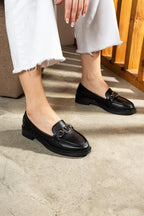 Kadın Loafer v Toka Günlük Rahat Ergonomik Ayakkabı