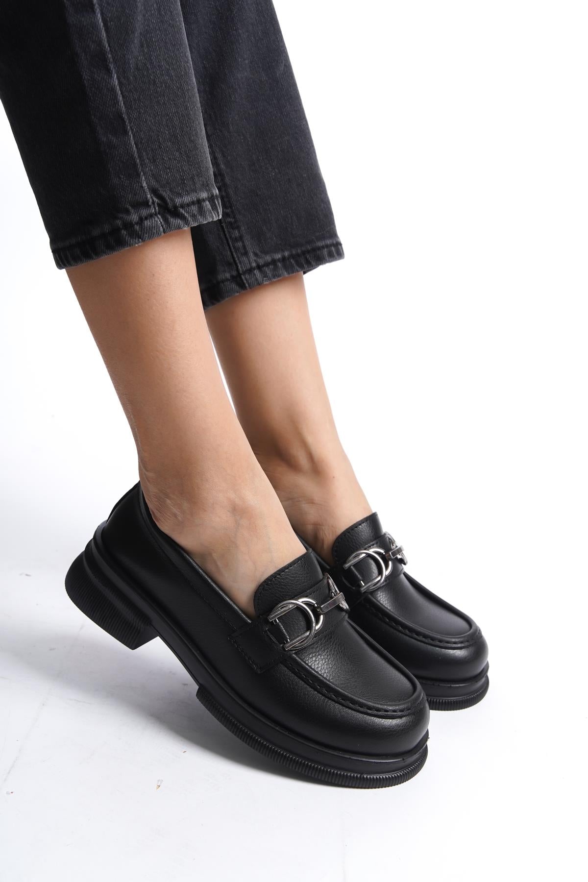 Kadın Makosen Ayakkabı Rahat Loafer (4cm)