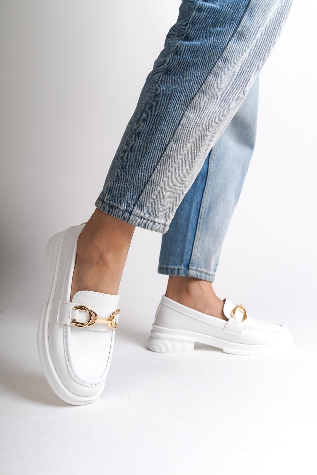 Kadın Makosen Ayakkabı Rahat Loafer (4cm)