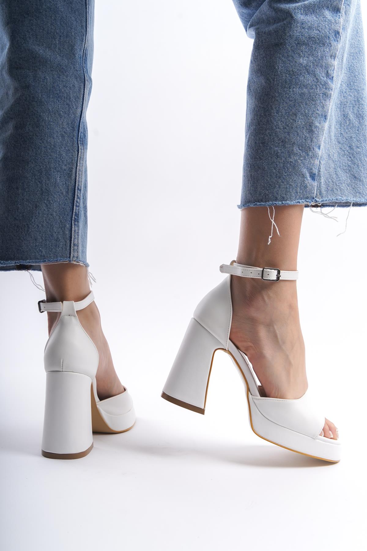 Kadın Platform Topuklu Ayakkabı Rahat Ergonomik (10cm)
