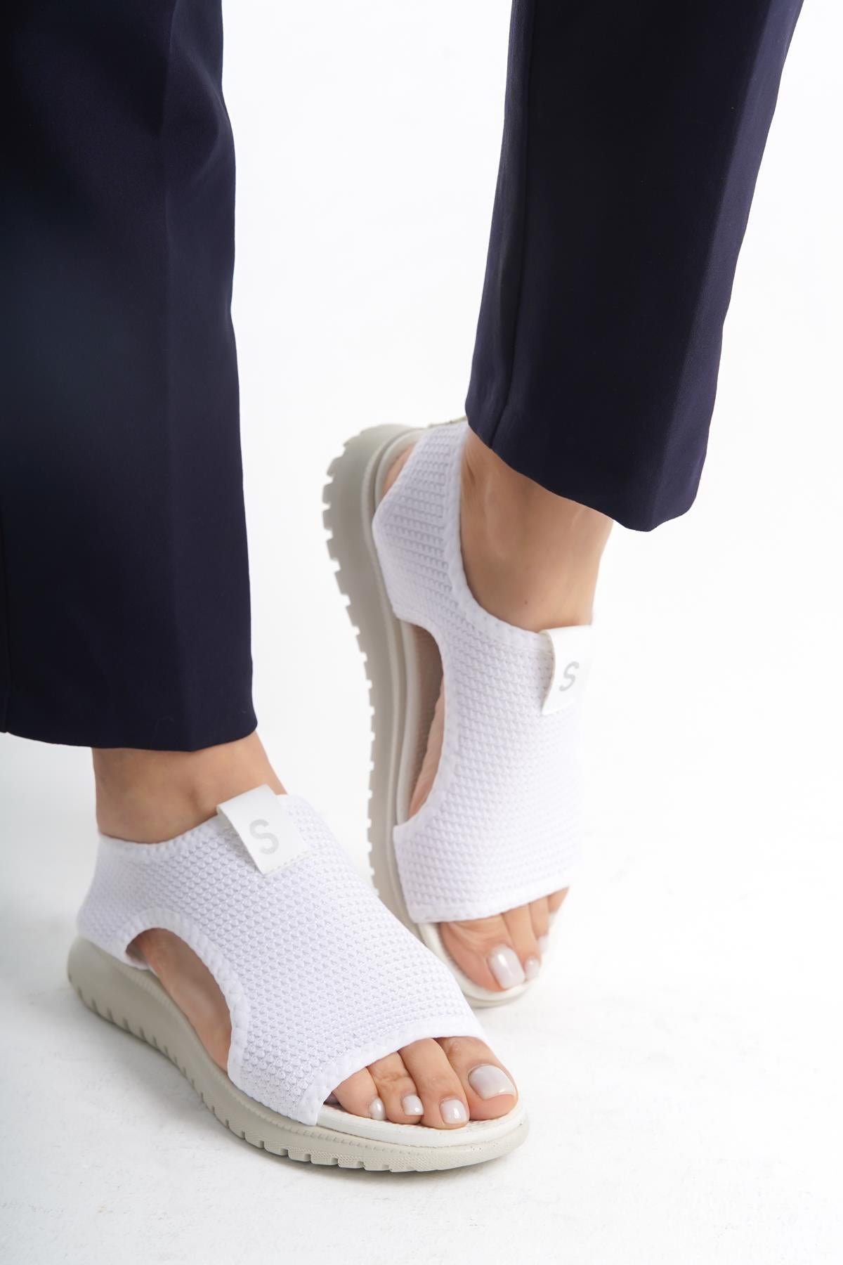 Kadın Sandalet Rahat Ergonomik Yürüyüş Sandaleti