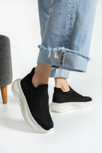 Kadın Spor Ayakakbı Slip On Sneaker Yüksek Rahat Ergonomik