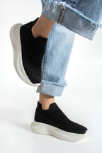 Kadın Spor Ayakakbı Slip On Sneaker Yüksek Rahat Ergonomik