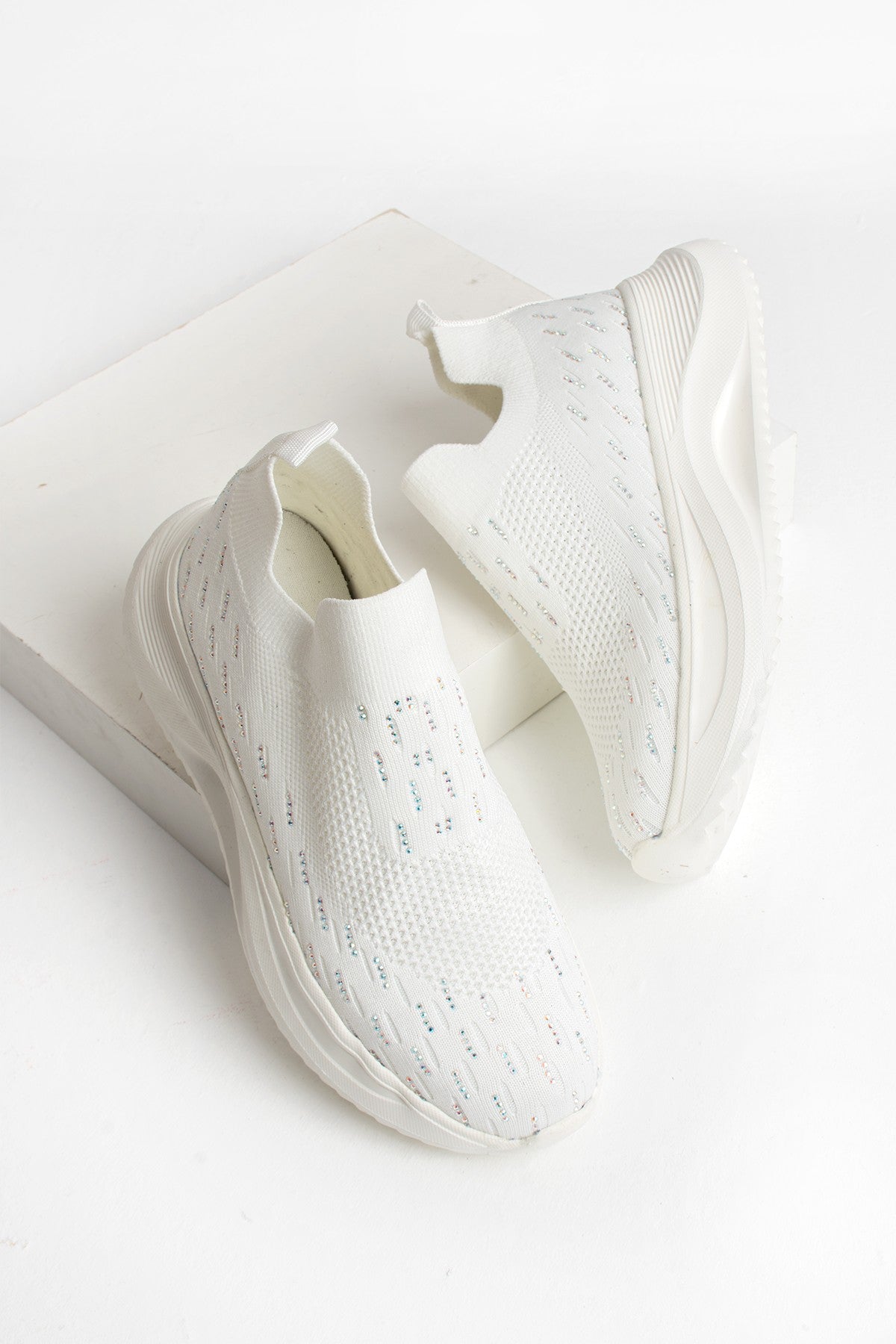Kadın Spor Ayakakbı Slip On Sneaker Yüksek Rahat Ergonomik