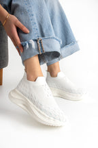 Kadın Spor Ayakakbı Slip On Sneaker Yüksek Rahat Ergonomik