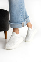 Kadın Spor Ayakakbı Slip On Sneaker Yüksek Rahat Ergonomik
