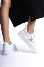 Beyaz Kadın Spor Ayakakbı Sneaker Yüksek Rahat Ergonomik