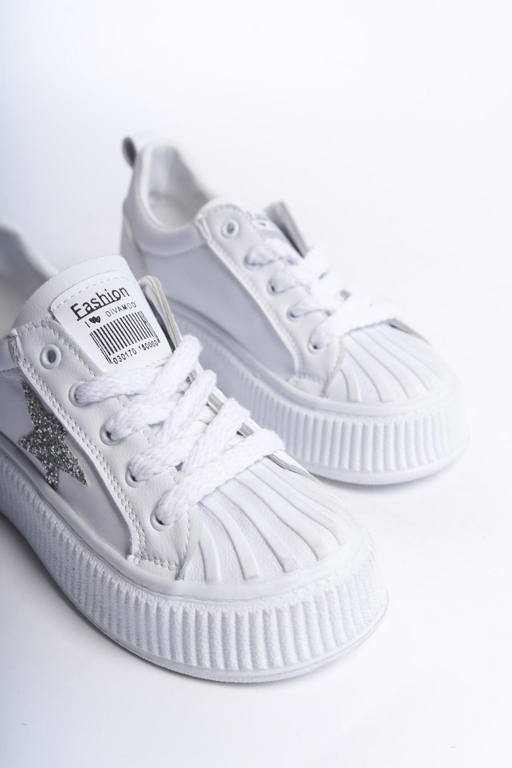 Beyaz Kadın Spor Ayakakbı Sneaker Yüksek Rahat Ergonomik