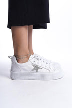 Beyaz Kadın Spor Ayakakbı Sneaker Yüksek Rahat Ergonomik