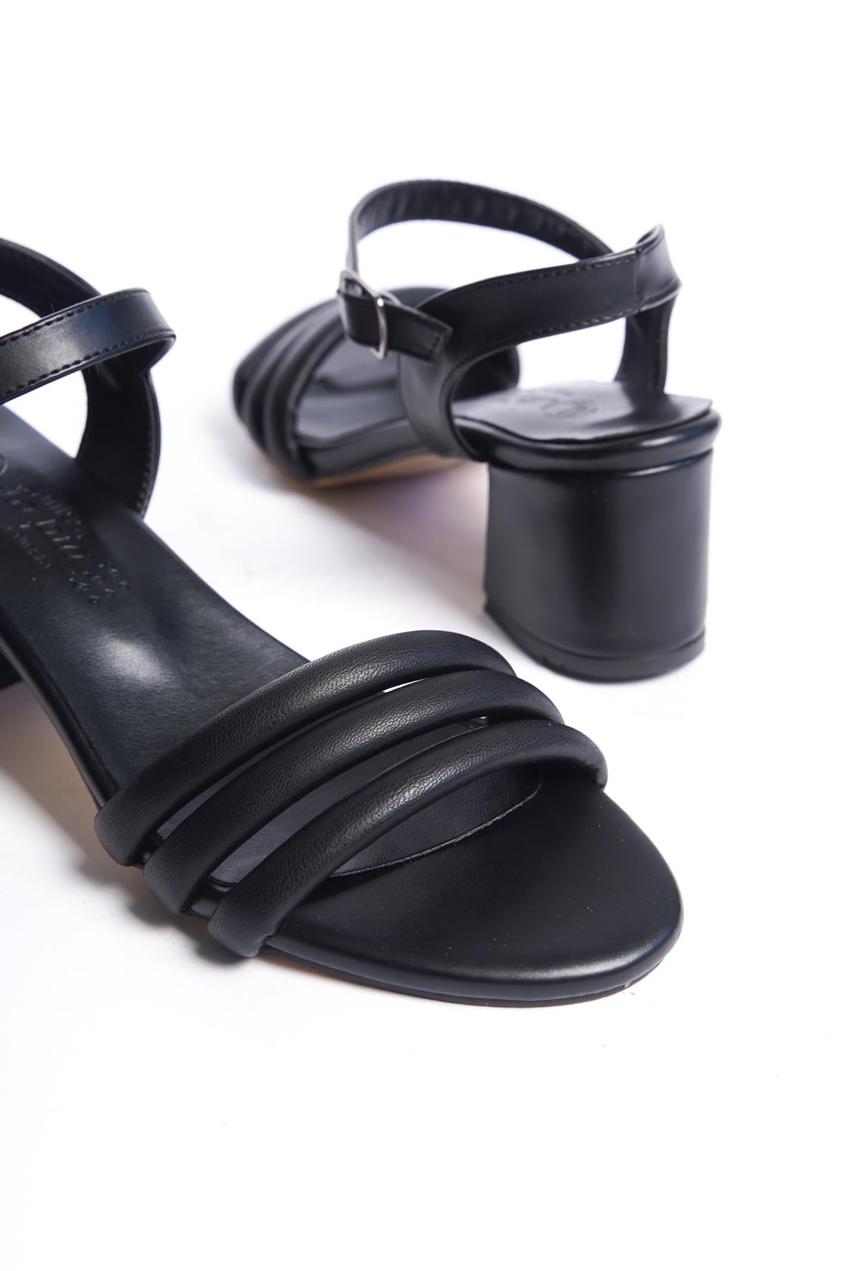 Kadın Topuklu Sandalet (5cm) - 1 Beden Büyük Alınız -