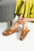 Taba Kadın Hasır Taban Anatomik Comfort Espadril Ergonomik Arka Cırtlı Günlük Sandalet
